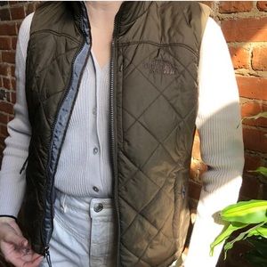 vintage brown north face vest